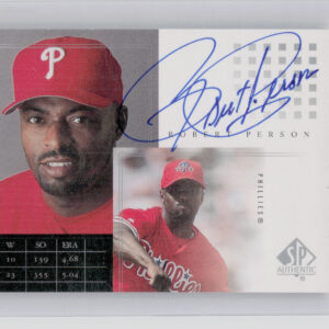 2000 SP Authentic Robert Person AU #RP Phillies SP Chirography