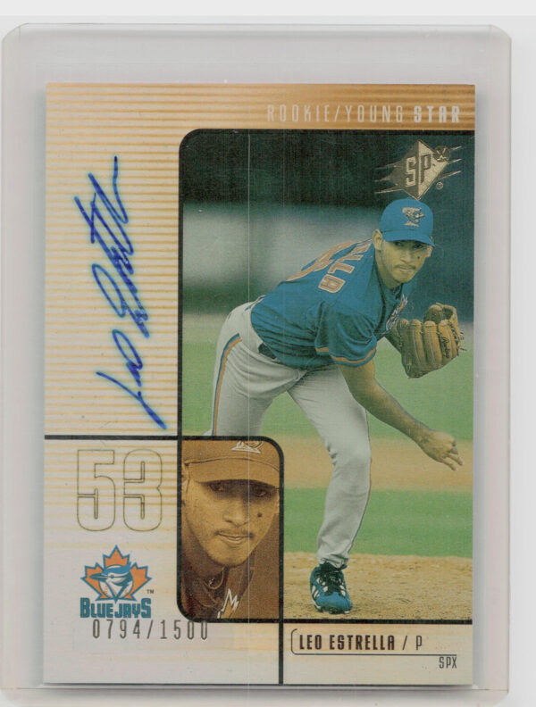 2000 SPx Leo Estrella AU SN1500 RC #146 Jays