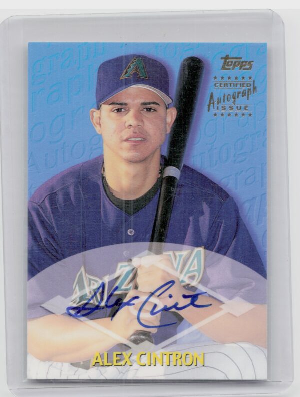 2000 Topps Traded & Rookies Alex Cintron AU #TTA14 Diamondbacks Autographs