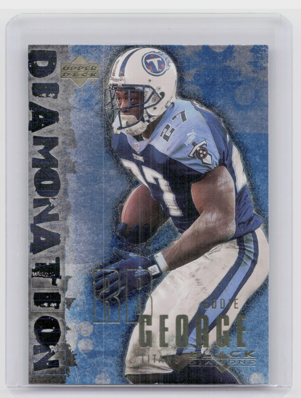 2000 Upper Deck Black Diamond Eddie George #D3 Titans Diamonation