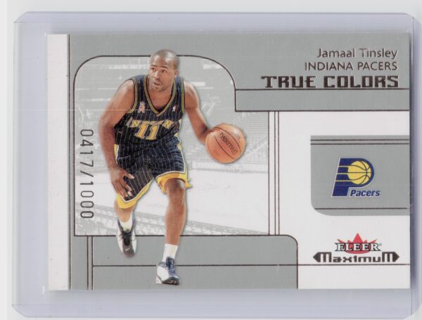 2001-02 Fleer Maximum Jamaal Tinsley RC SN1000 #205 Pacers