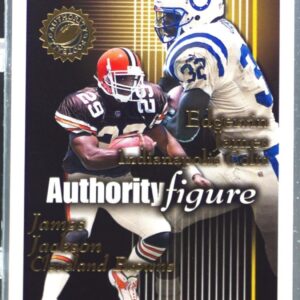 2001 Fleer Authority James Jackson / Edgerrin James /1750 #19 AF Colts Authority
