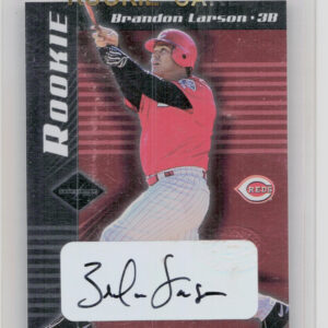 2001 Leaf Limited Brandon Larson AU RC SN1000 #308 Reds