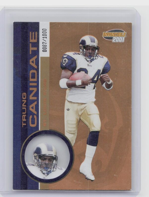 2001 Pacific Invincible Trung Canidate /1000 #199 Rams