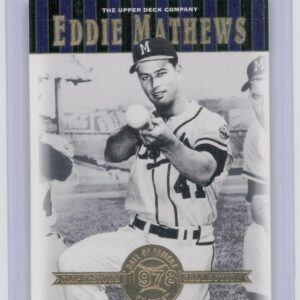 2001 Upper Deck Hall of Famers Eddie Mathews #3 Braves