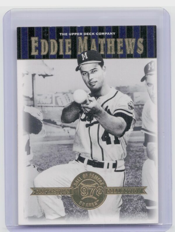 2001 Upper Deck Hall of Famers Eddie Mathews #3 Braves