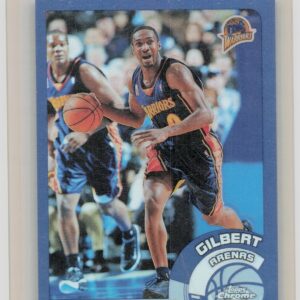 2002-03 Topps Chrome Gilbert Arenas Refractors #47 Warriors