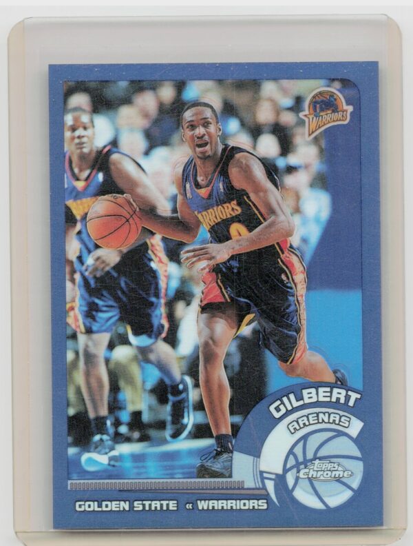 2002-03 Topps Chrome Gilbert Arenas Refractors #47 Warriors