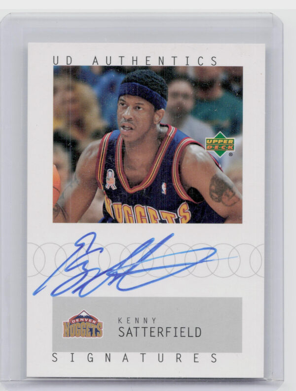 2002-03 UD Authentics Kenny Satterfield AU #KS 76ers Signatures