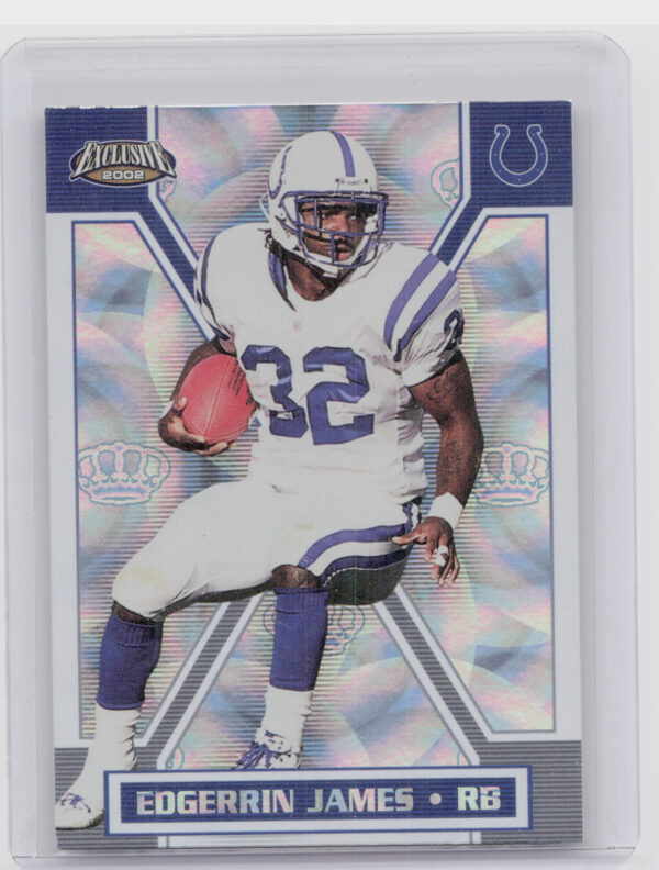 2002 Pacific Exclusive Edgerrin James #75 Colts