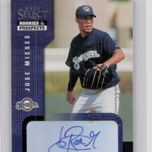 2002 Select Rookies & Prospects Jose Mieses AU #49 Brewers