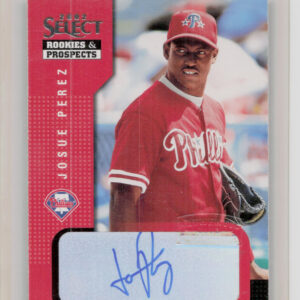 2002 Select Rookies & Prospects Josue Perez AU #52 Phillies