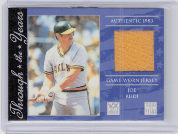 2002 Topps American Pie Spirit of America Joe Rudi MEM #TTY-JR Athletics Through