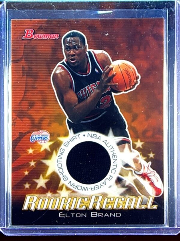 2003-04 Bowman Elton Brand JSY #RRE-EB Clippers Rookie Recalls
