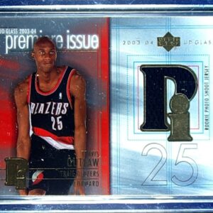 2003-04 UD Glass Travis Outlaw JSY #PI-TO Blazers Premier Issue Jerseys