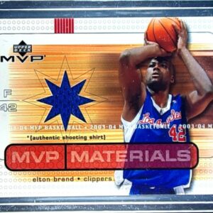 2003-04 Upper Deck MVP Elton Brand JSY #EB-SS Clippers Materials Shirts