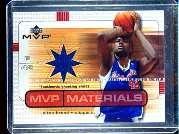2003-04 Upper Deck MVP Elton Brand JSY #EB-SS Clippers Materials Shirts