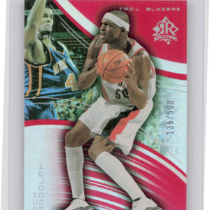 2003-04 Upper Deck Triple Dimensions Zach Randolph SN500 #67 Blazers Reflections