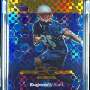 2003 Finest Eugene Wilson Gold Xfractors SN175 #62 Patriots