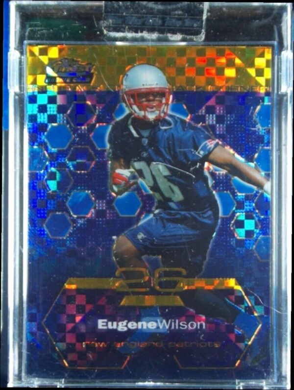 2003 Finest Eugene Wilson Gold Xfractors SN175 #62 Patriots