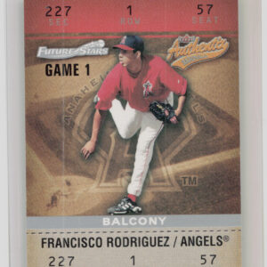 2003 Fleer Authentix Francisco Rodriguez Balcony SN250 #103 Angels