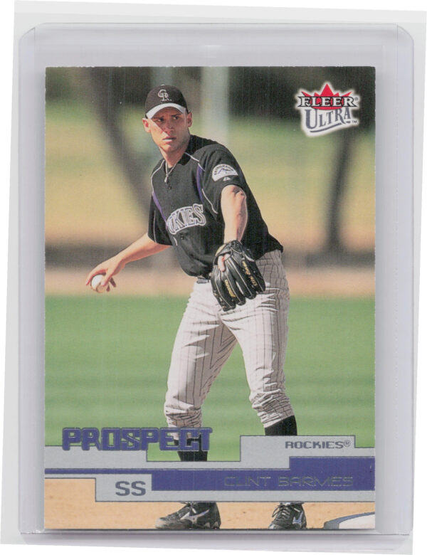 2003 Fleer Rookies & Greats Clint Barmes SN1500 RC #U-265 Rockies 2003 Ultra Roo