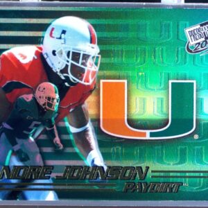 2003 Press Pass Andre Johnson #PD2 Hurricanes Paydirt