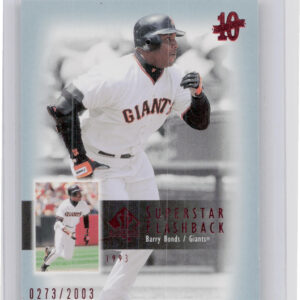 2003 SP Authentic Barry Bonds SN2003 #SF52 Giants Superstar Flashback