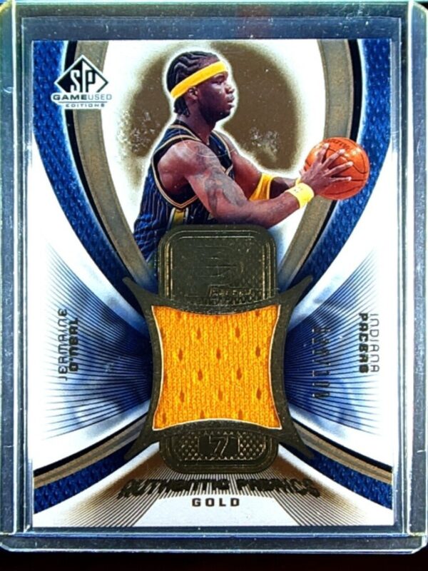 2004-05 SP Game Used Jermaine O'Neal JSY /100 #AF-JO Pacers Authentic Fabrics G