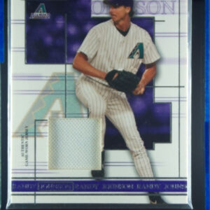2004 Donruss Timelines Randy Johnson MEM #39 Diamondbacks Material