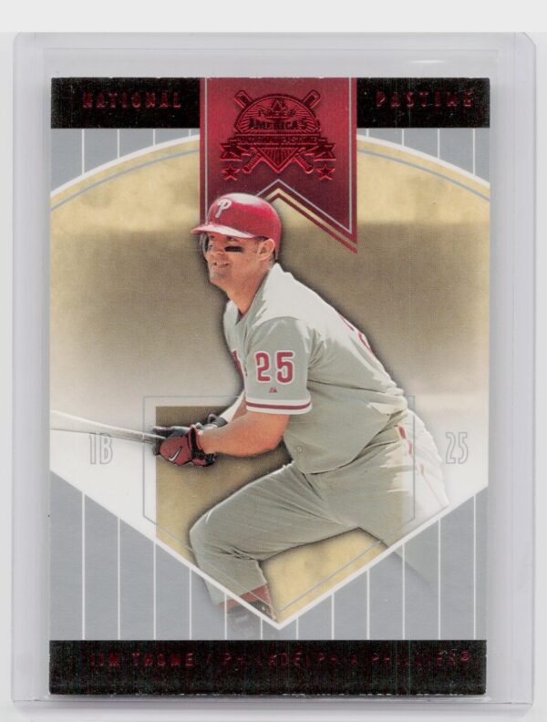 2004 Fleer National Pastime Jim Thome Red Foil /150 #26 Phillies