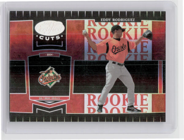 2004 Leaf Certified Cuts Eddy Rodriguez Marble Red SN100 #262 Orioles