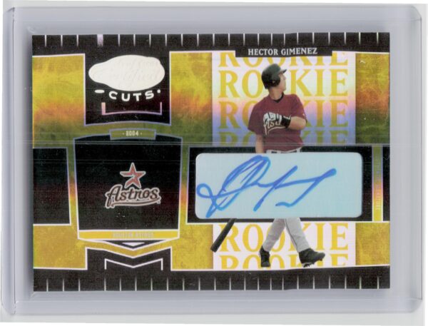 2004 Leaf Certified Cuts Hector Gimenez AU SN25 #269 Astros Marble Signature Gol
