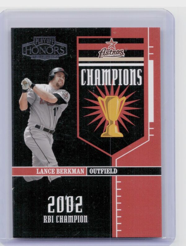 2004 Playoff Honors Lance Berkman /2002 #C-19 Astros Champions