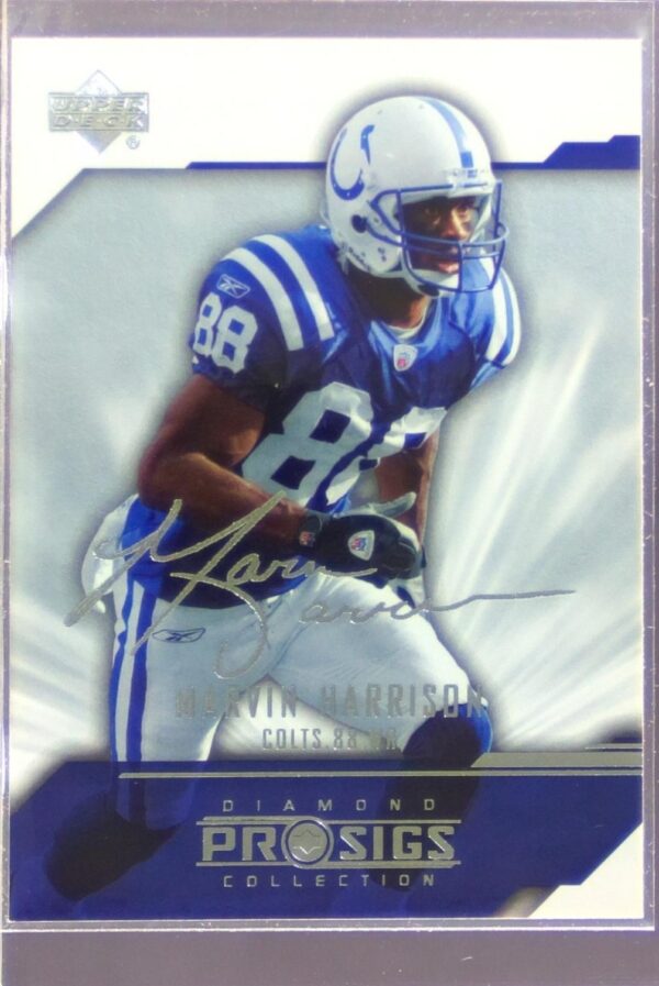 2004 Upper Deck Diamond Pro Sigs Marvin Harrison #37 Colts