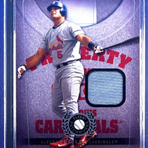 2005 Fleer Patchworks Albert Pujols MEM #PO-AP Cardinals Property of Jersey