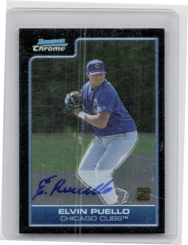 2006 Bowman Chrome Elvin Puello AU #BC245 Cubs Prospects