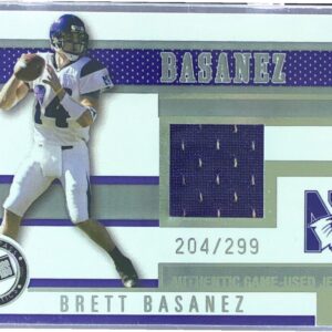 2006 Press Pass Brett Basanez /299 JSY #JC/BB Wildcats Game Used Jerseys Silver
