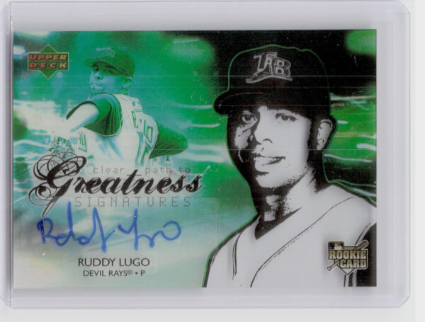 2006 Upper Deck Future Stars Ruddy Lugo AU #102 Rays