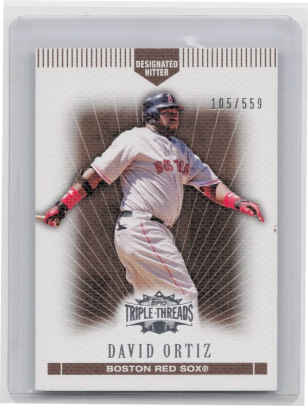 2007 Topps Triple Threads David Ortiz Sepia SN559 #100 Sox