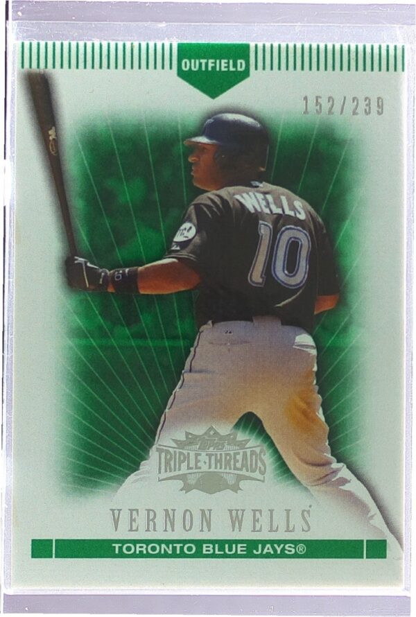 2007 Topps Triple Threads Vernon Wells Emerald /239 #71 Jays