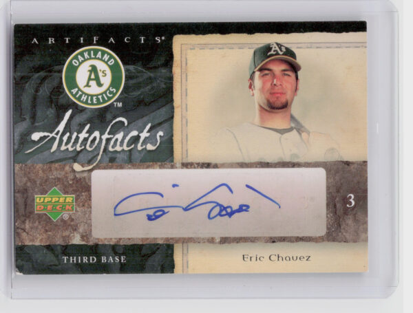 2007 Upper Deck Artifacts Eric Chavez AU #AF-EC Athletics Autofacts