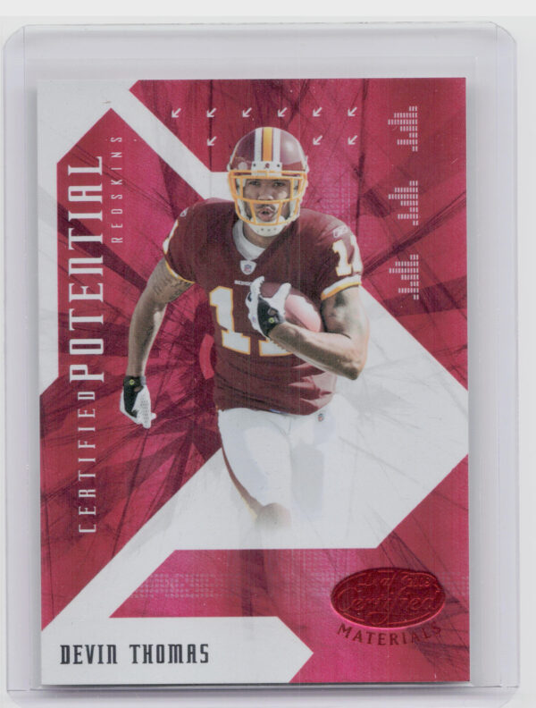 2008 Leaf Certified Materials Devin Thomas SN250 #CP-16 Redskins Certified Poten
