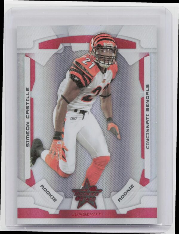 2008 Leaf Rookies & Stars Longevity Simeon Castille Ruby /249 #178 Bengals