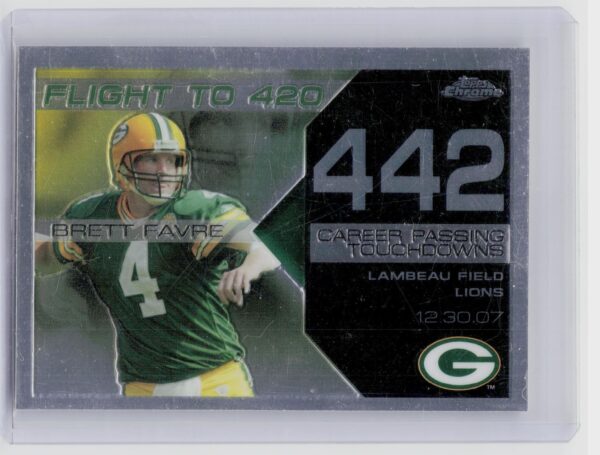 2008 Topps Chrome Brett Favre #BFC-442 Packers Brett Favre Collection