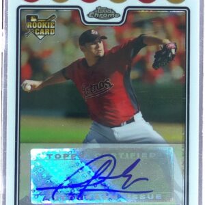 2008 Topps Chrome Felipe Paulino Auto RC #222 Astros