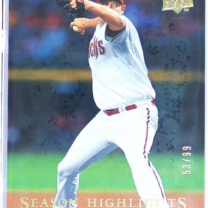 2008 Upper Deck Brandon Webb Gold /99 #781 Diamondbacks