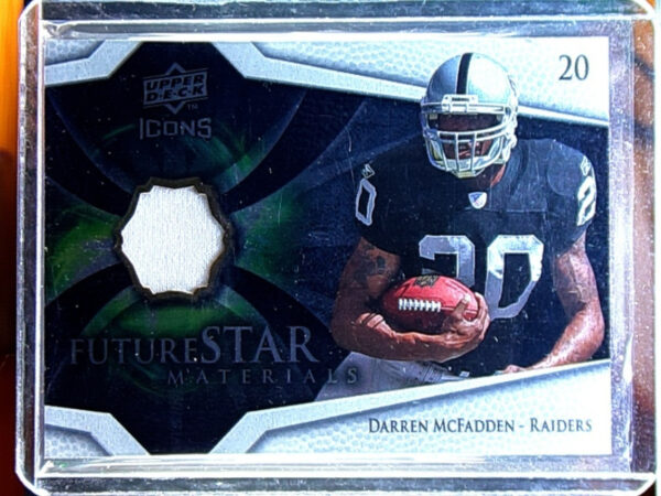 2008 Upper Deck Icons Darren McFadden MEM #FSM4 Raiders Future Stars Materials