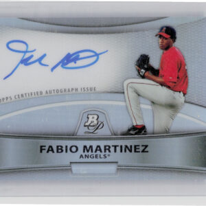 2010 Bowman Platinum Fabio Martinez AU #BPA-FM Angels Prospect Autographs Refrac