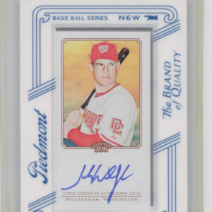 2010 Topps 206 Josh Willingham AU #TA-JW Nationals Mini Framed Autographs Piedmo